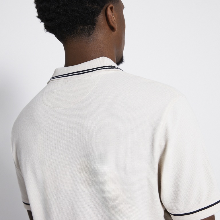 Polo shirt "Alan stripe" Stone